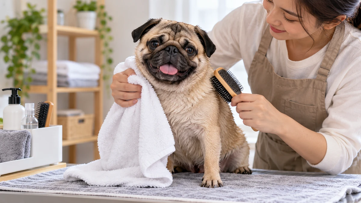 Pug köpek — bakım ve tımar